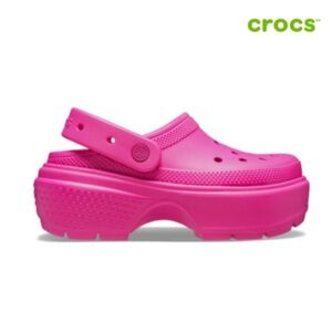 CROCS Kids Platform Clog - Bright Pink